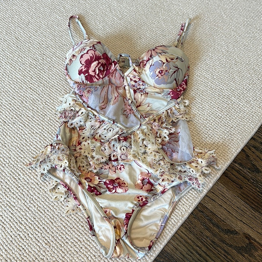 Zimmermann one piece floral swimsuit - Picture 1 of 8